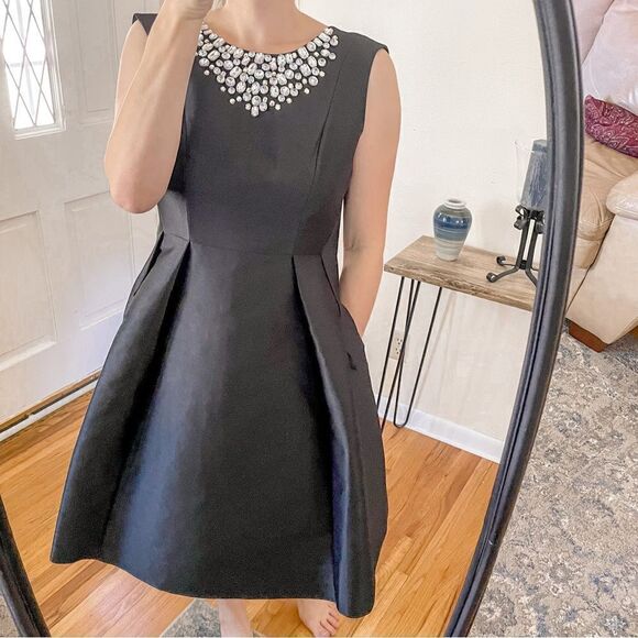 Kate Spade Embellished Cambria Dress Black 2 - Picture 7 of 7